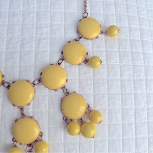 Chandelier Waterfall Bubble Necklace Yellow